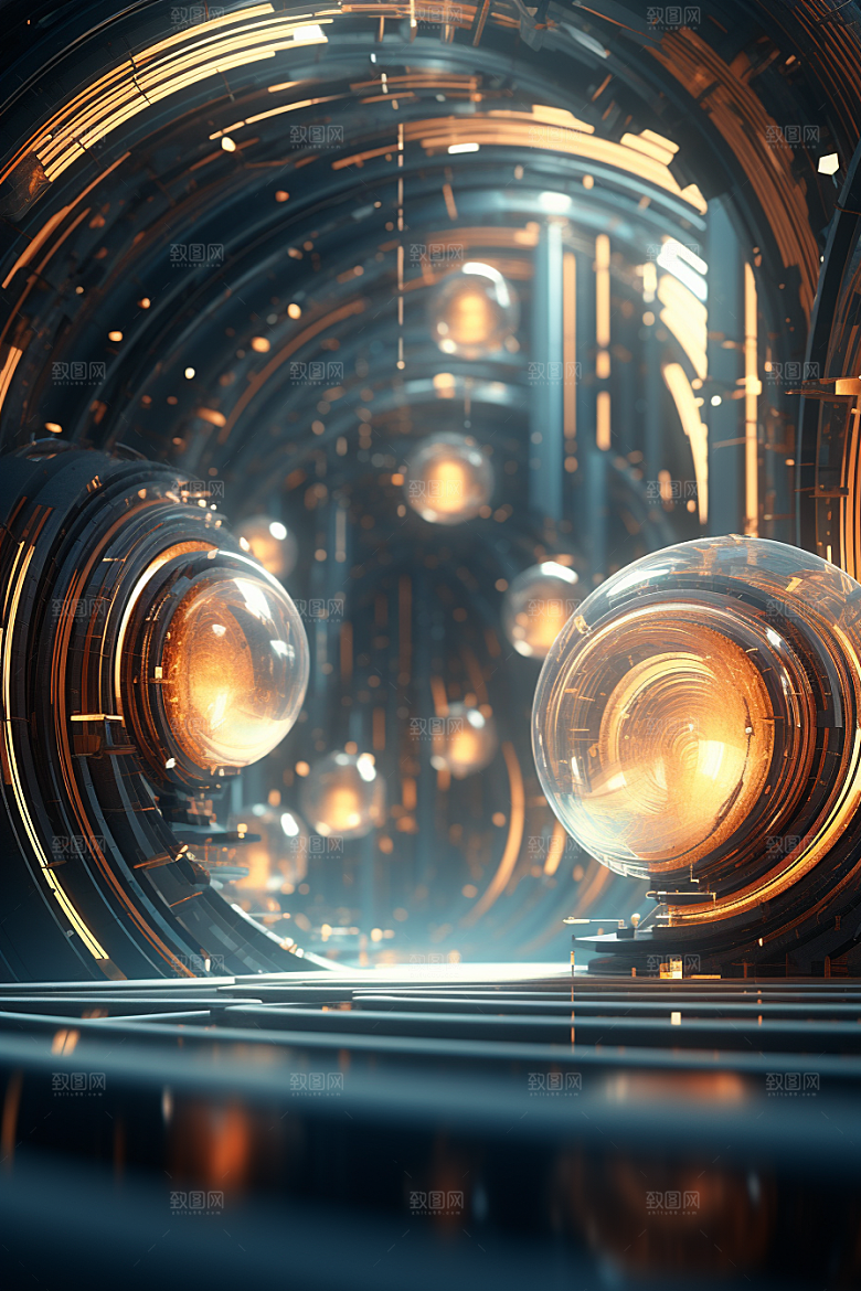C4D科幻空间效果空间背景