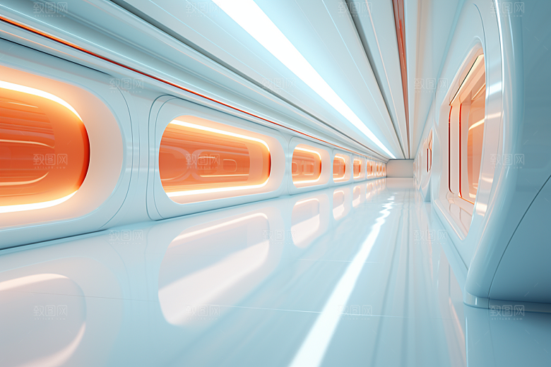 C4D科幻空间空间效果背景
