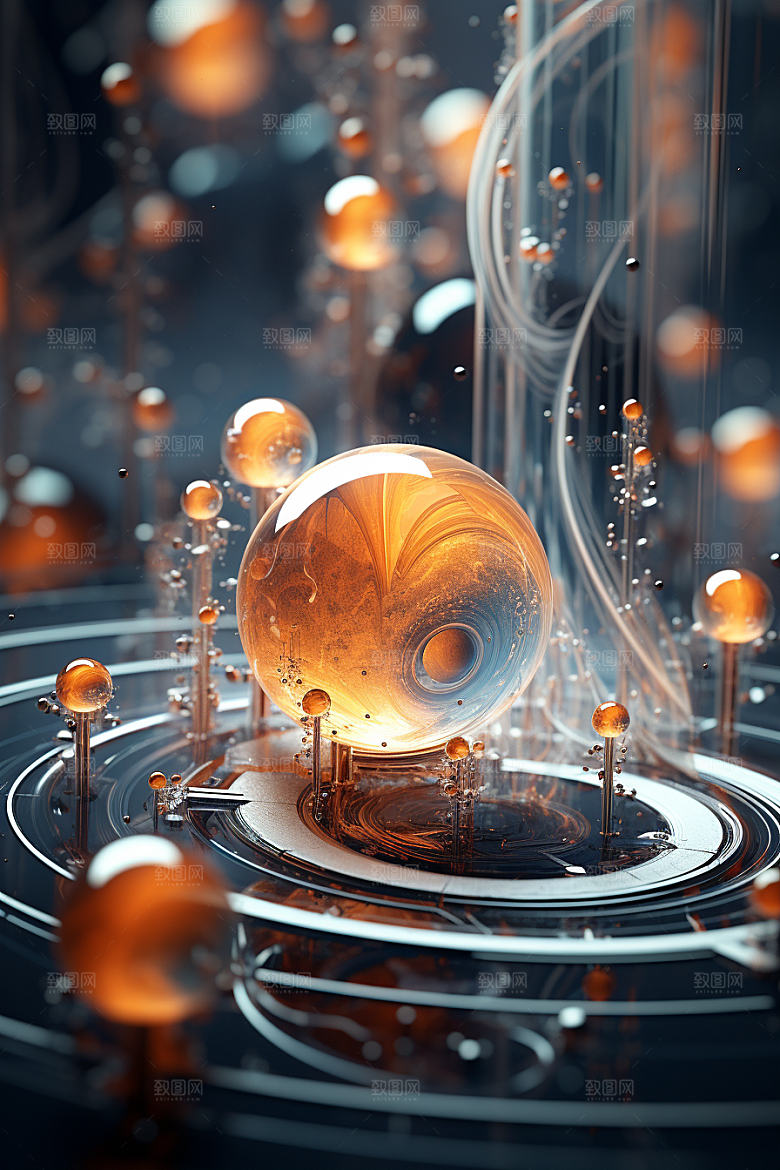 C4D科幻空间科技未来感背景