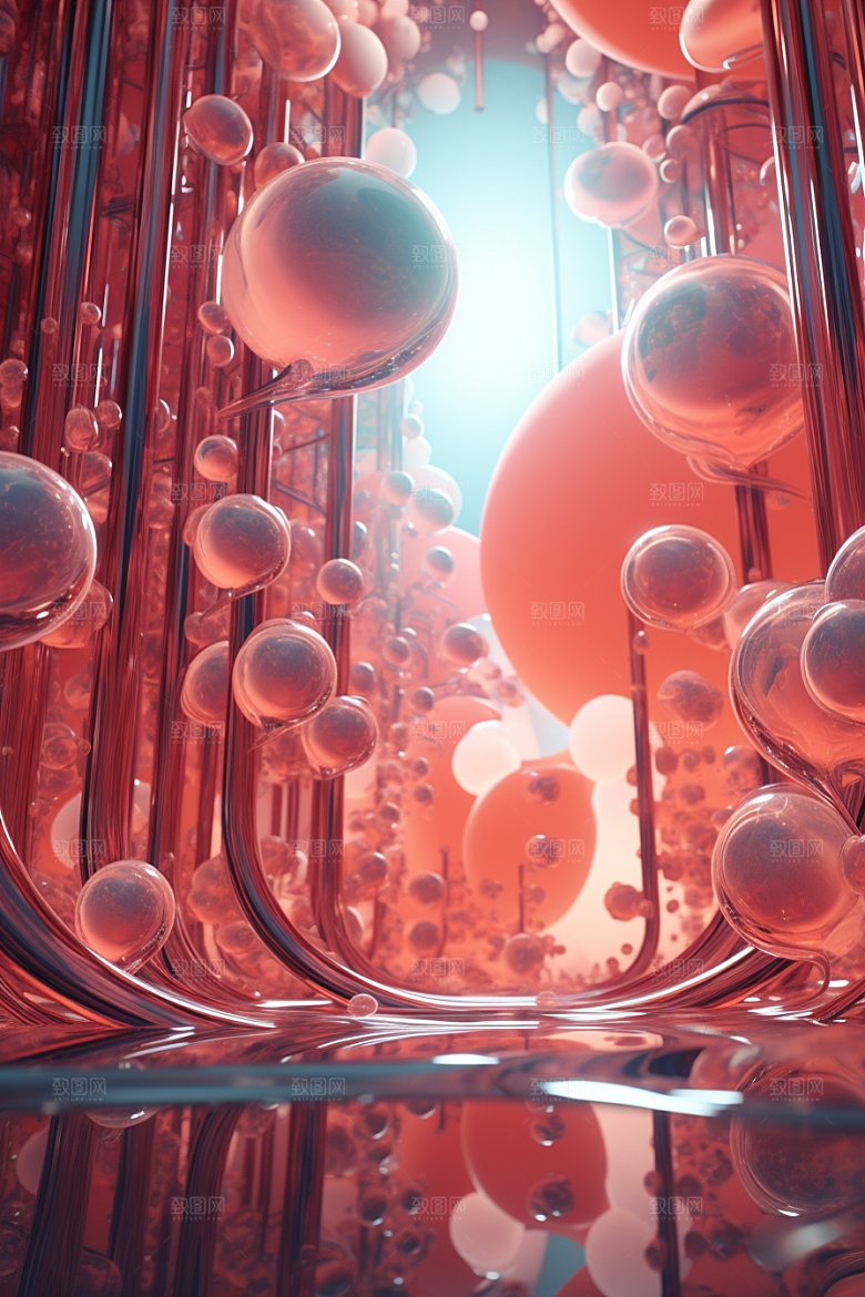 C4D科幻空间想象力科技背景