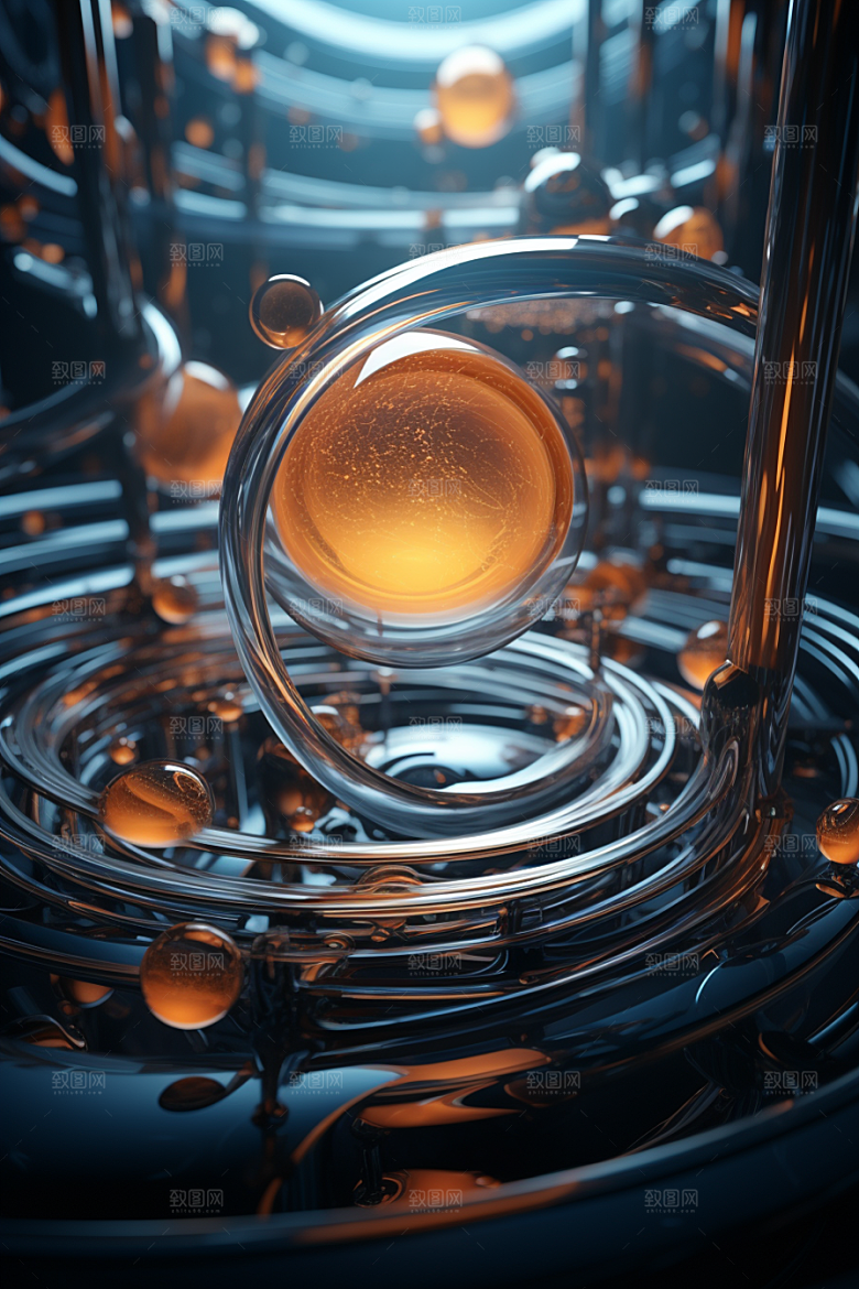 C4D科幻空间渲染科技背景