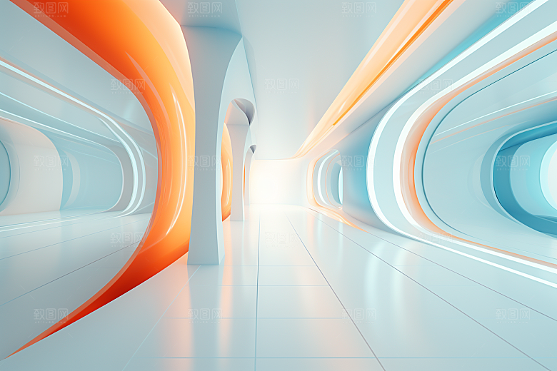 C4D科幻空间想象力未来感背景