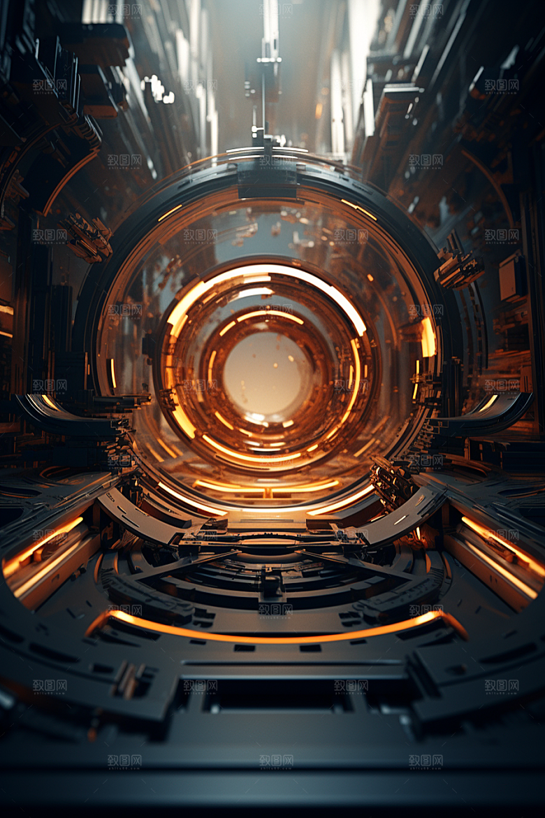 C4D科幻空间立体高清背景