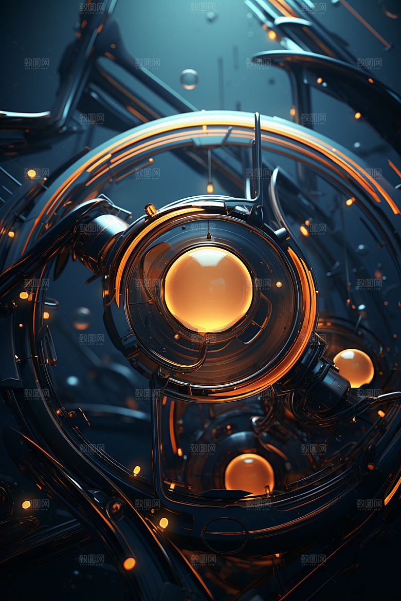 C4D科幻空间高清科技背景