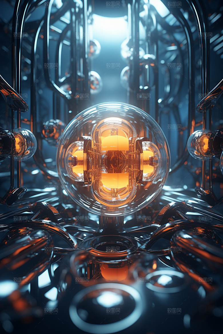 C4D科幻空间科技立体背景