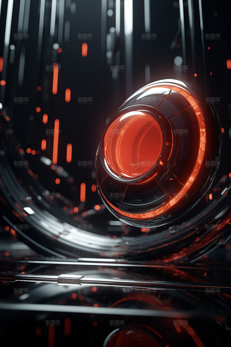 C4D科幻空间效果科技背景