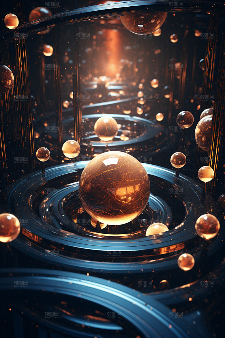 C4D科幻空间科技想象力背景