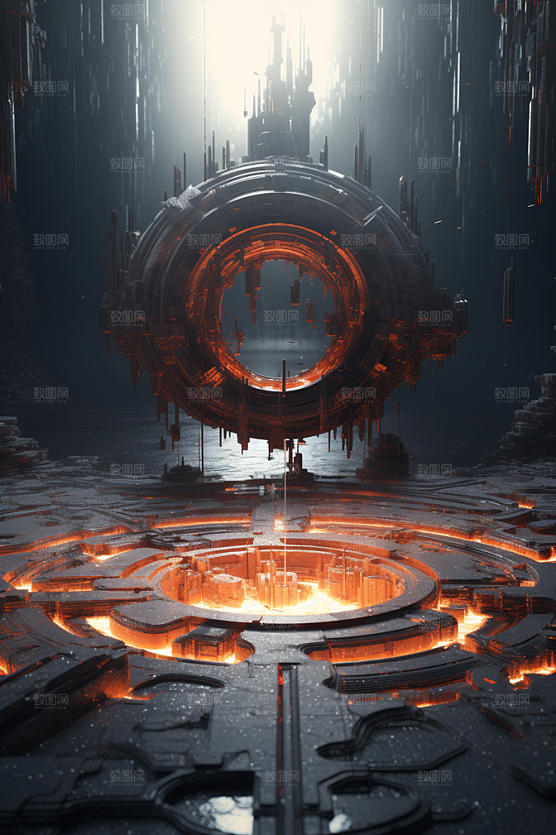 C4D科幻空间高清3D背景