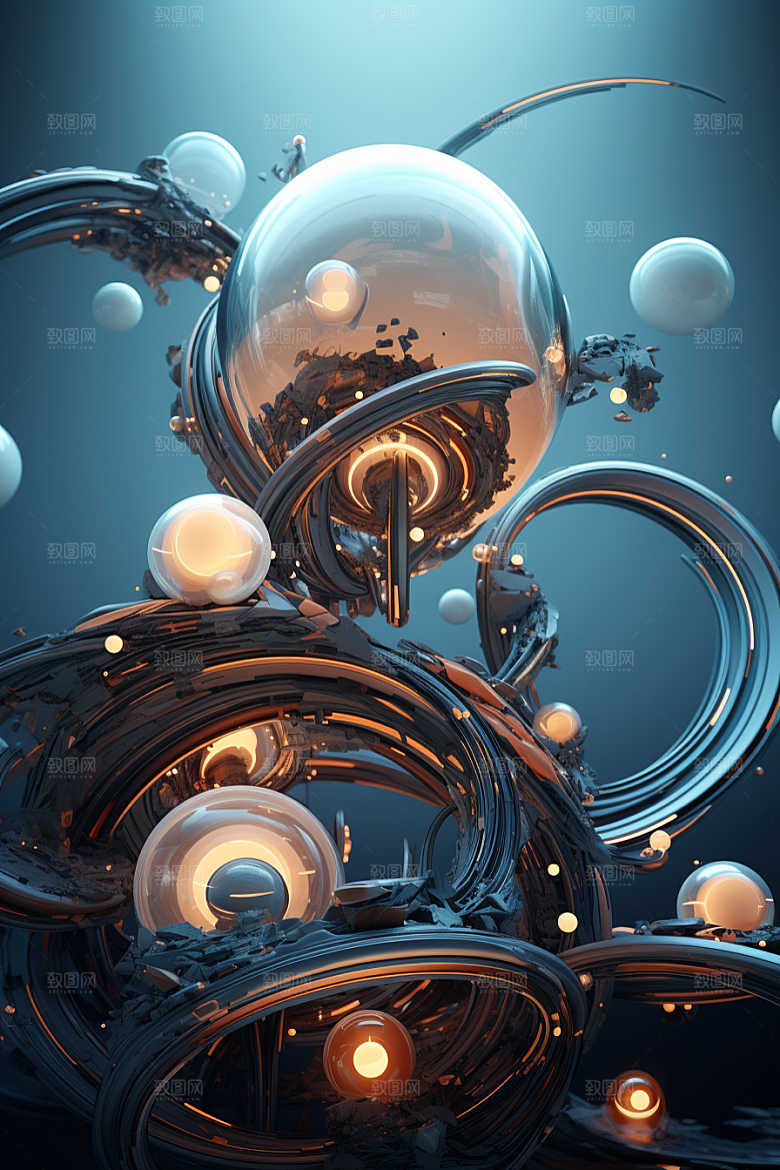 C4D科幻空间高清空间背景