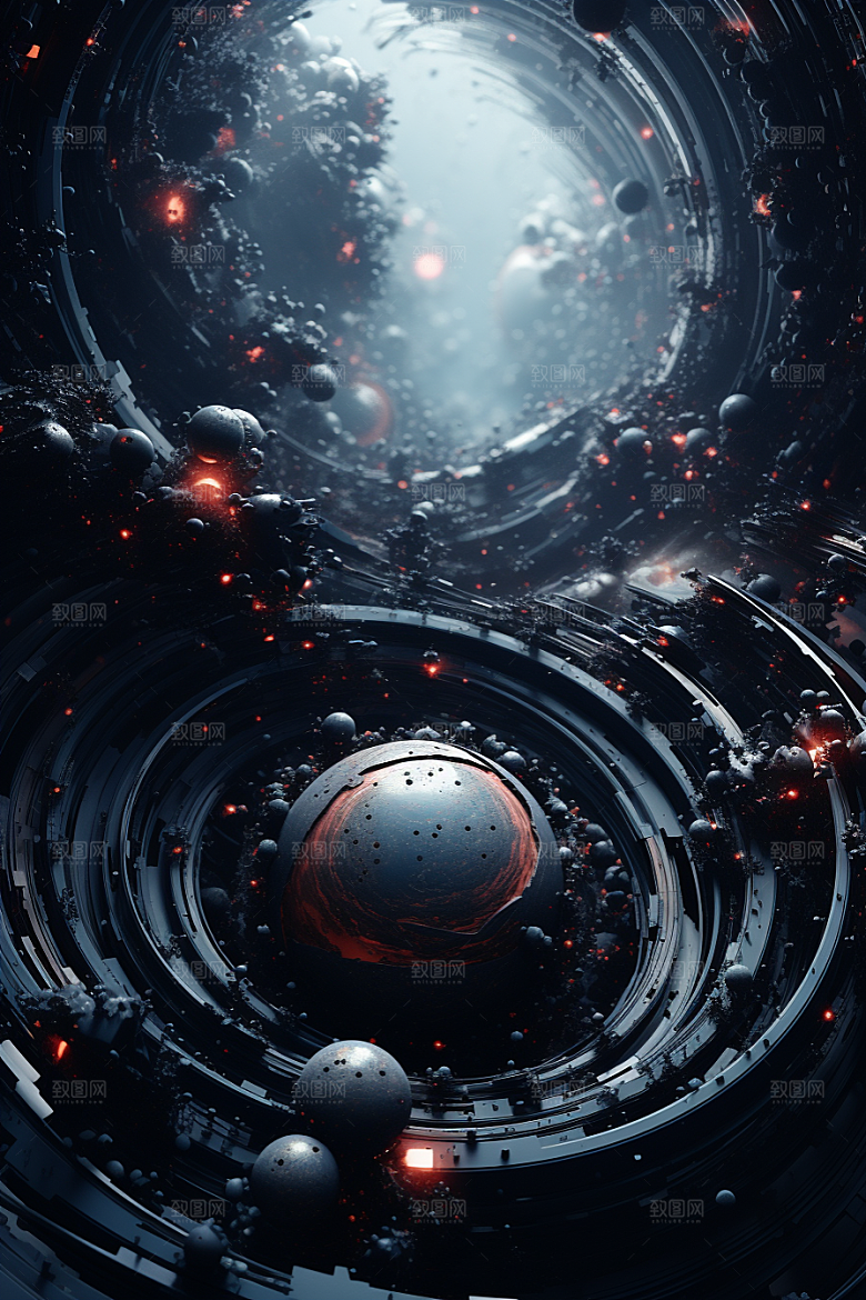 C4D科幻空间高清3D背景