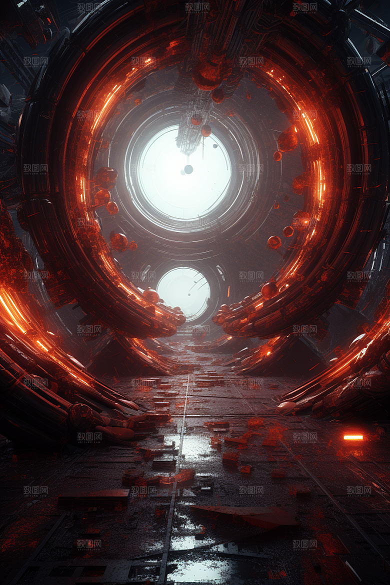 C4D科幻空间3D高清背景