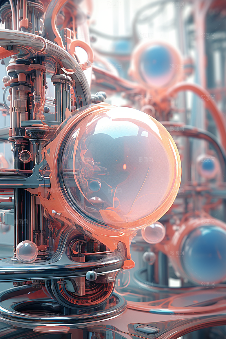 C4D科幻空间想象力立体背景