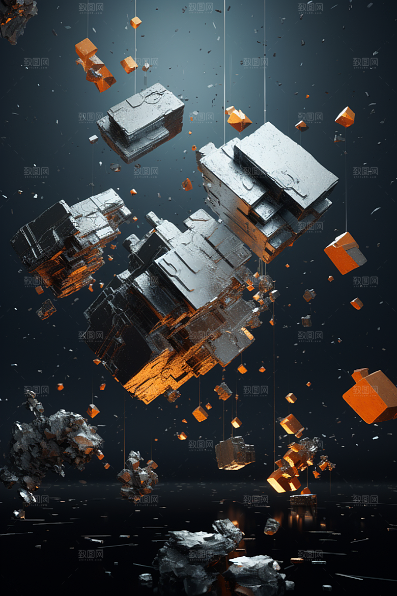 C4D科幻空间高清立体背景