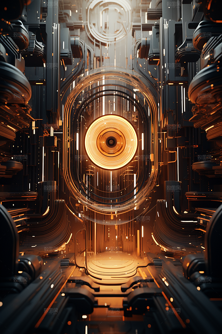 C4D科幻空间渲染科技背景
