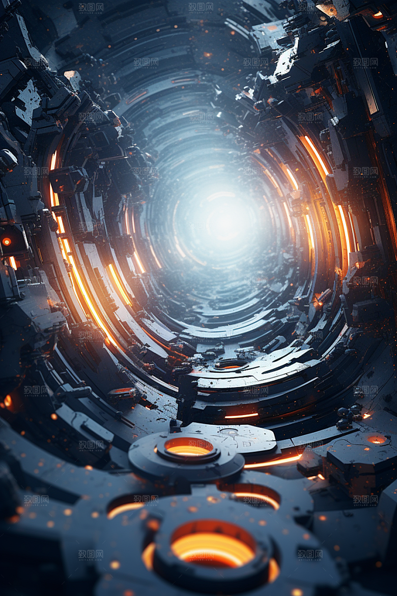 C4D科幻空间立体高清背景