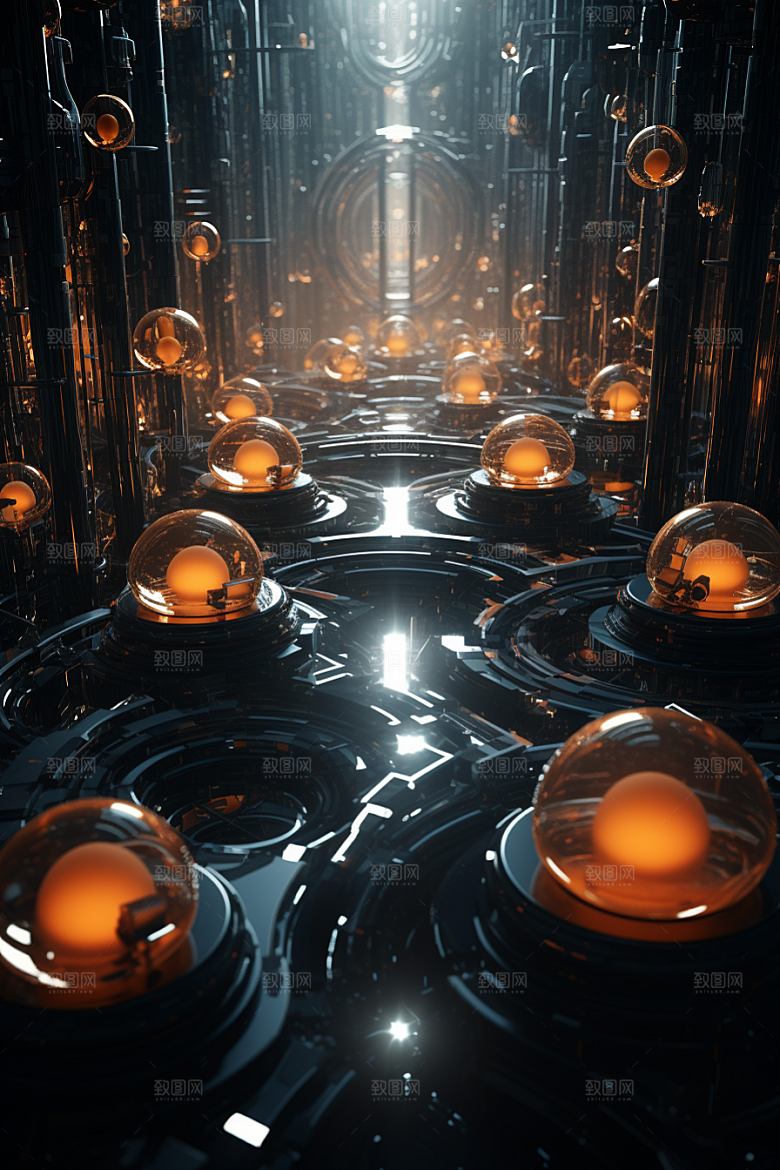 C4D科幻空间科技空间背景