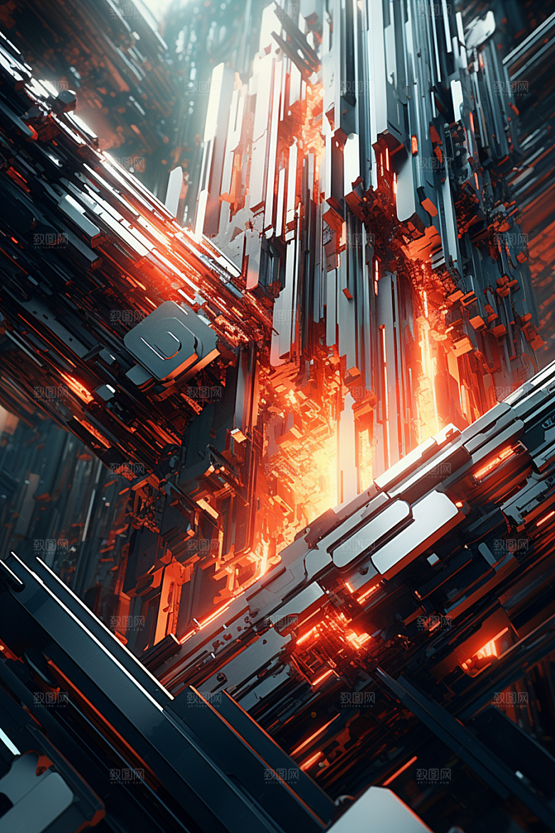 C4D科幻空间科技高清背景