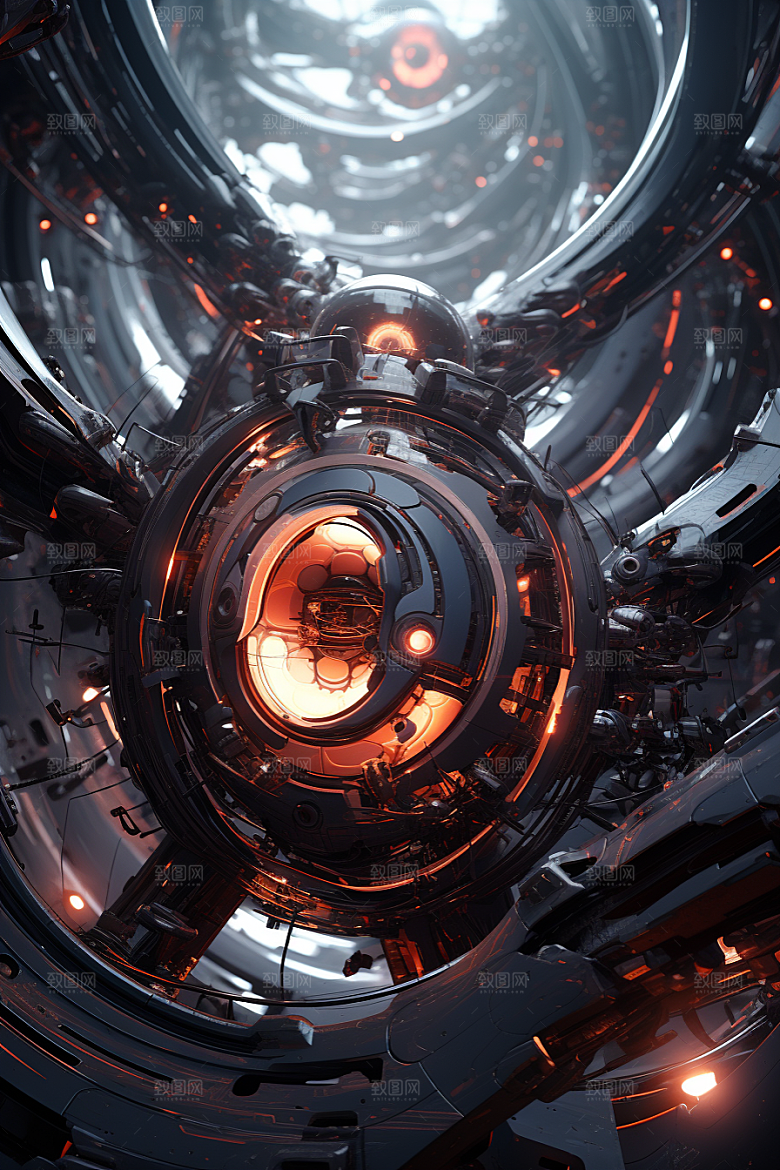 C4D科幻空间空间渲染背景
