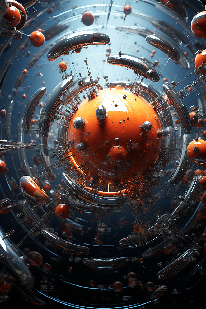 C4D科幻空间效果科技背景