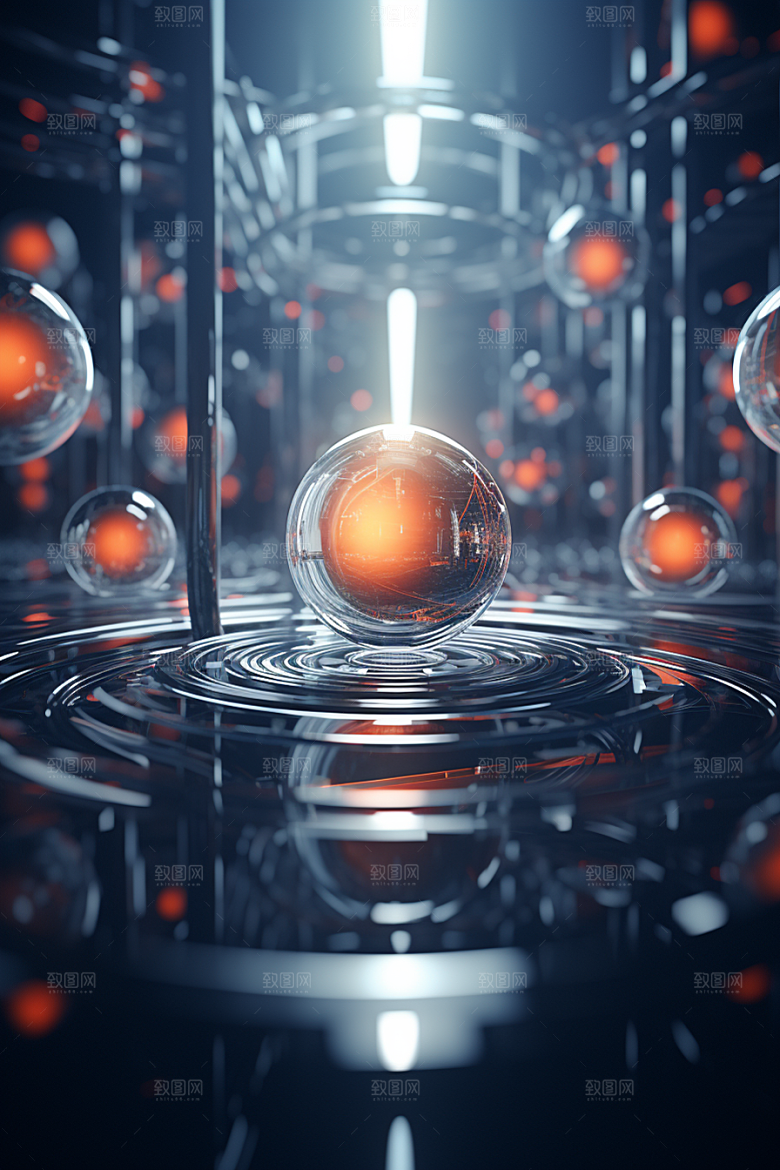 C4D科幻空间空间立体背景