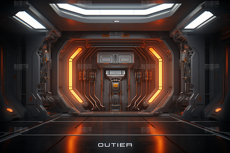 C4D科幻空间渲染想象力背景