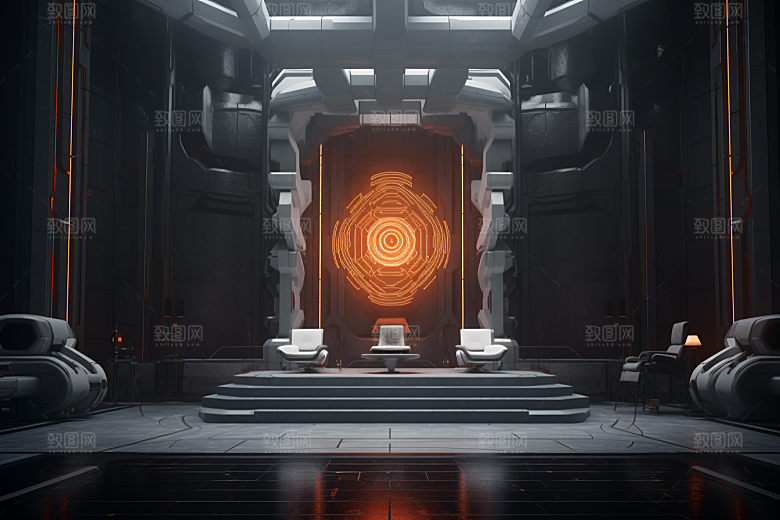 C4D科幻空间渲染高清背景