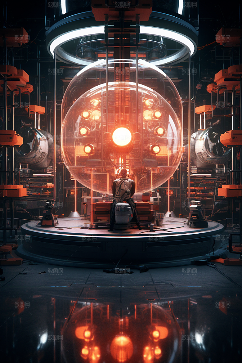 C4D科幻空间立体想象力背景