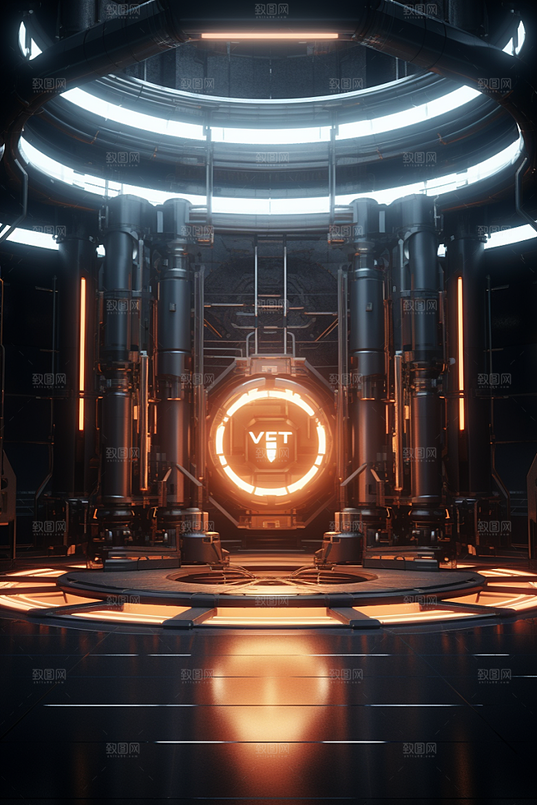 C4D科幻空间渲染3D背景
