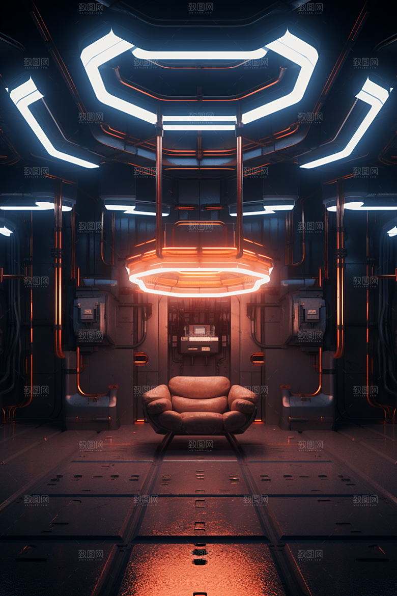 C4D科幻空间科技空间背景