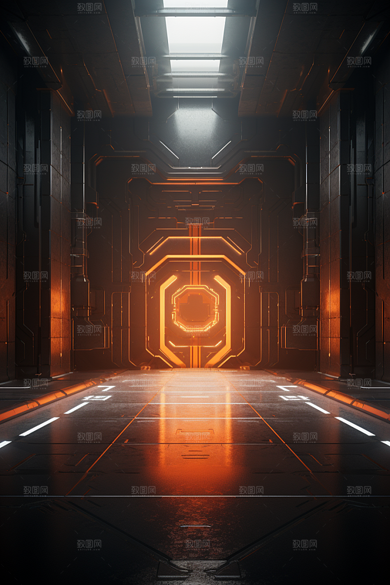 C4D科幻空间想象力效果背景