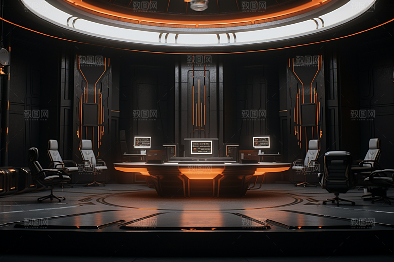 C4D科幻空间高清模型背景