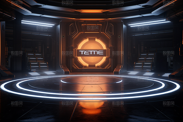 C4D科幻空间科技高清背景