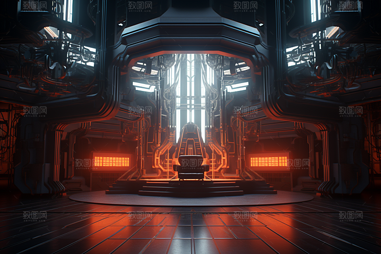 C4D科幻空间科技效果背景