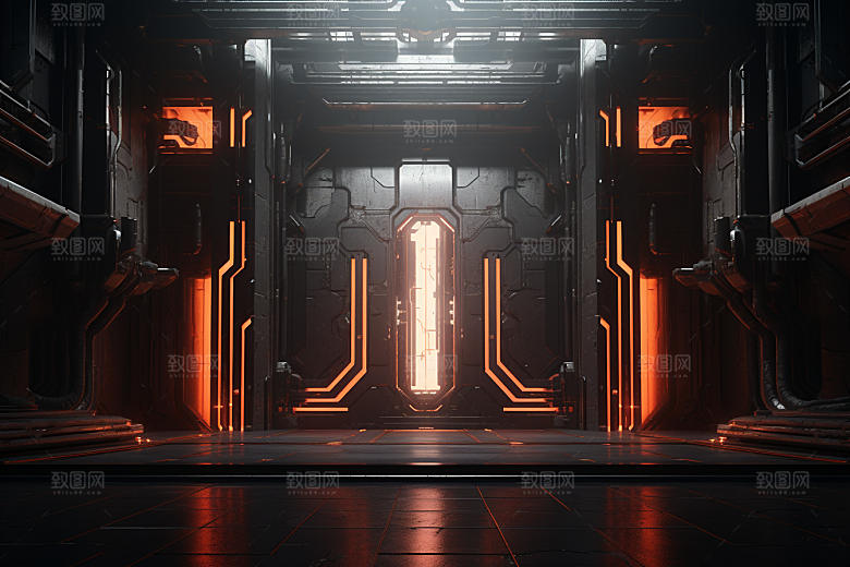 C4D科幻空间渲染空间背景