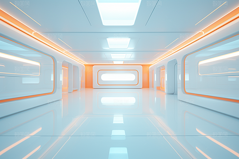 C4D科幻空间想象力立体背景