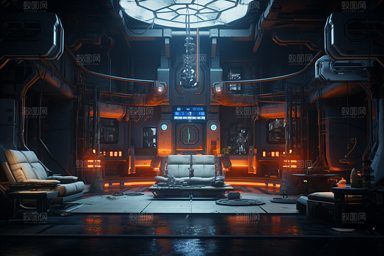 C4D科幻空间科技空间背景