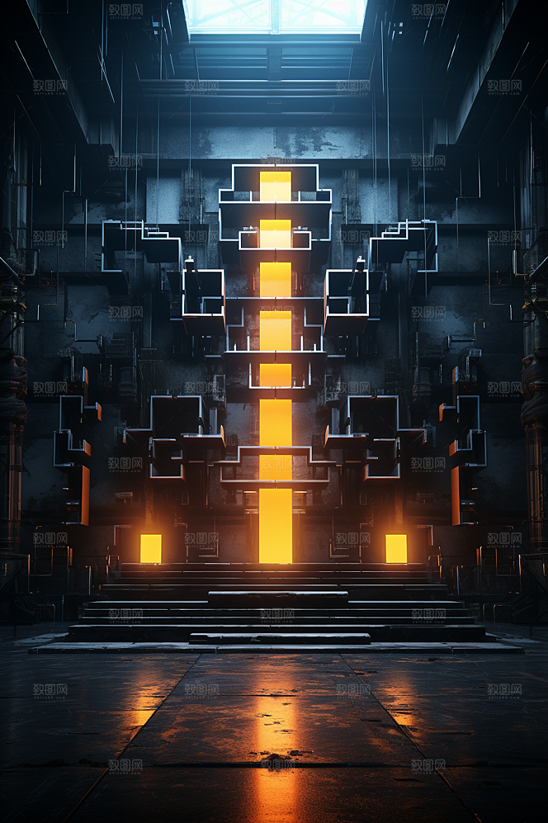 C4D科幻空间想象力高清背景