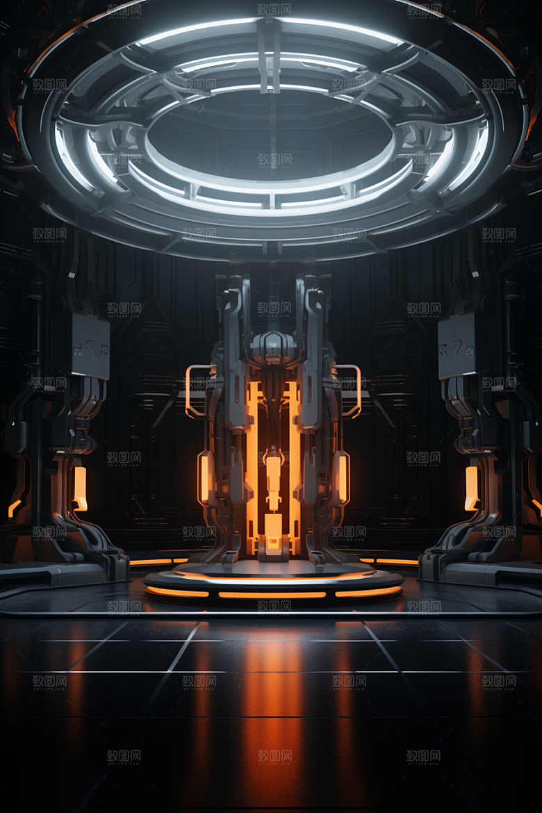 C4D科幻空间科技3D背景