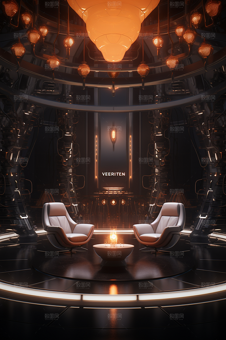 C4D科幻空间空间效果背景