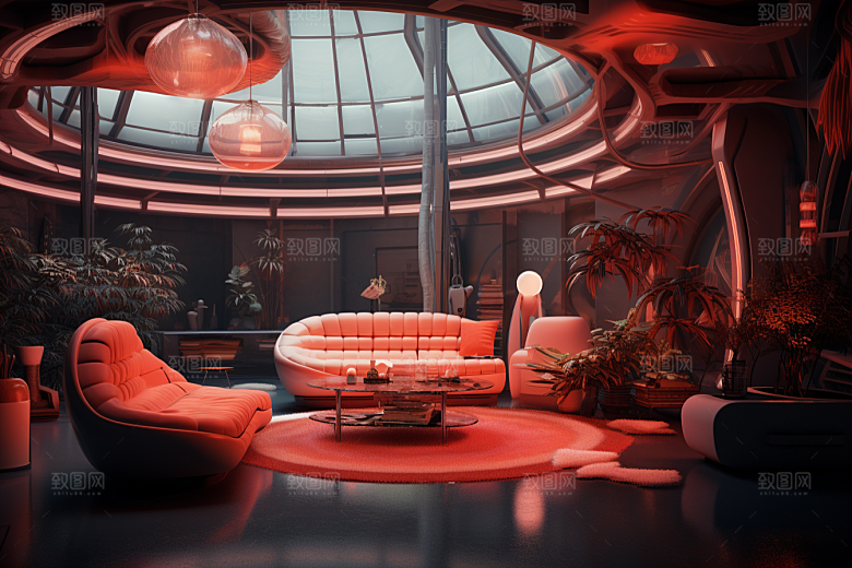 C4D科幻空间3D空间背景