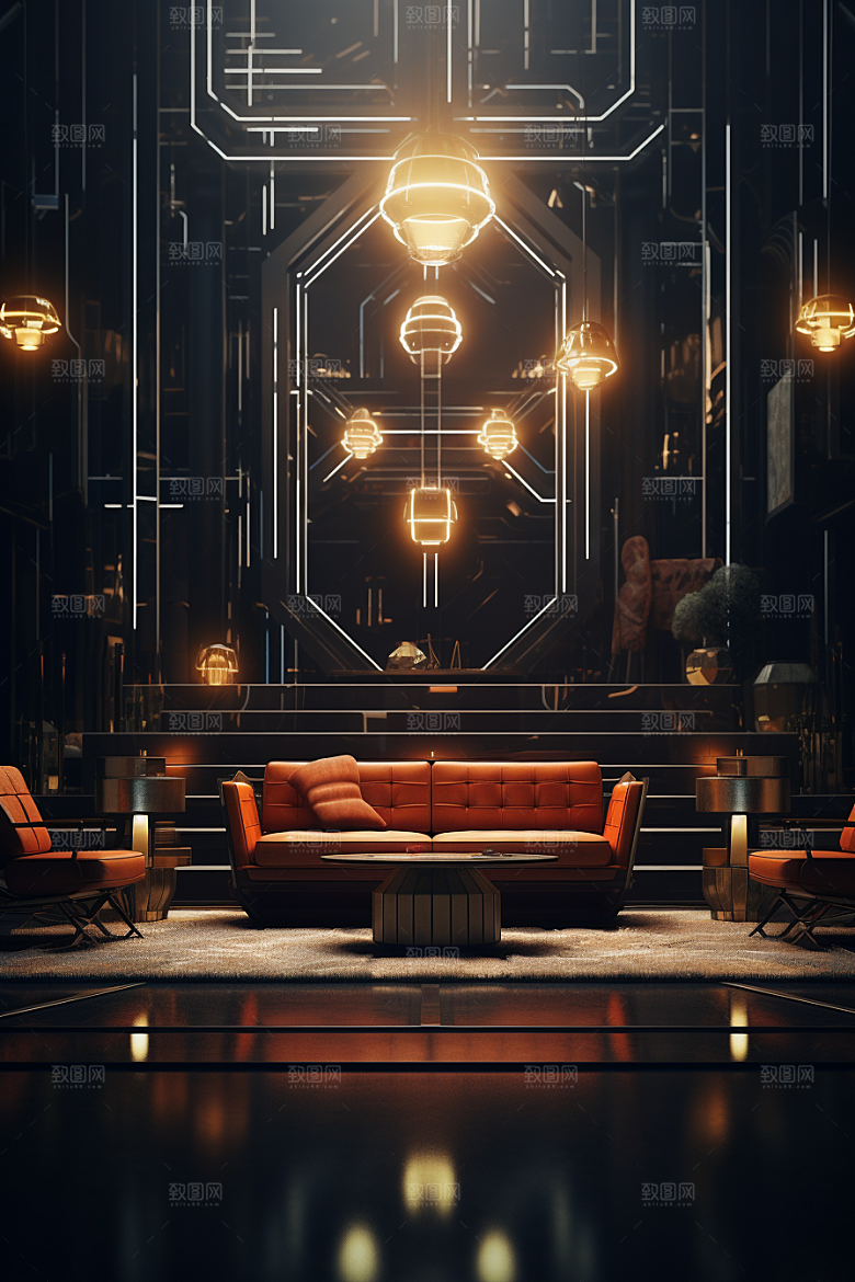 C4D科幻空间高清渲染背景