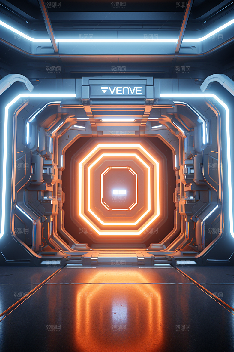 C4D科幻空间3D高清背景