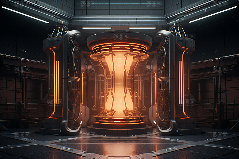 C4D科幻空间空间立体背景