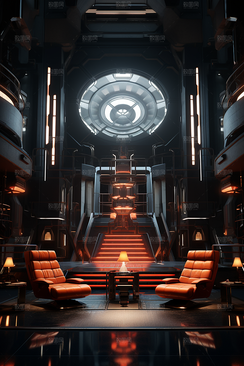 C4D科幻空间空间渲染背景