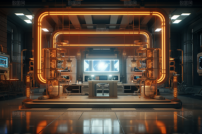 C4D科幻空间想象力渲染背景