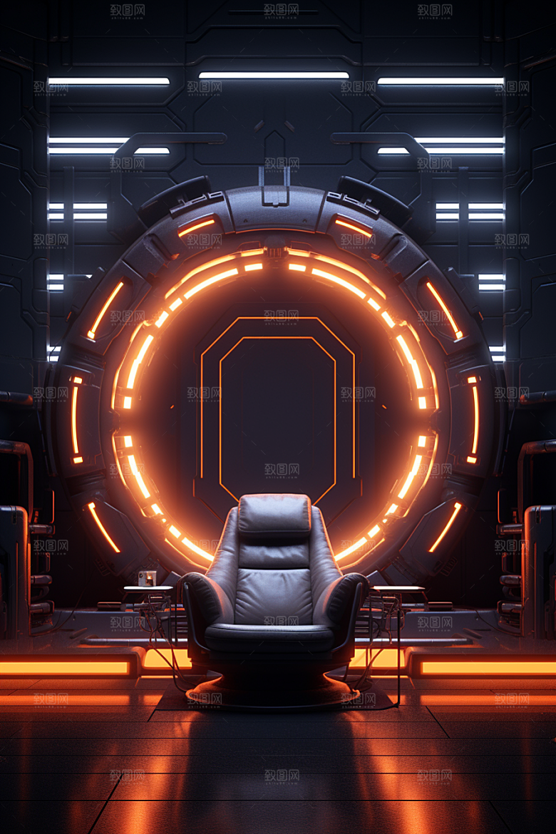 C4D科幻空间效果科技背景