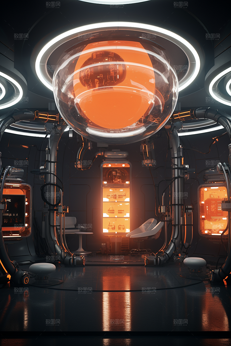 C4D科幻空间科技想象力背景
