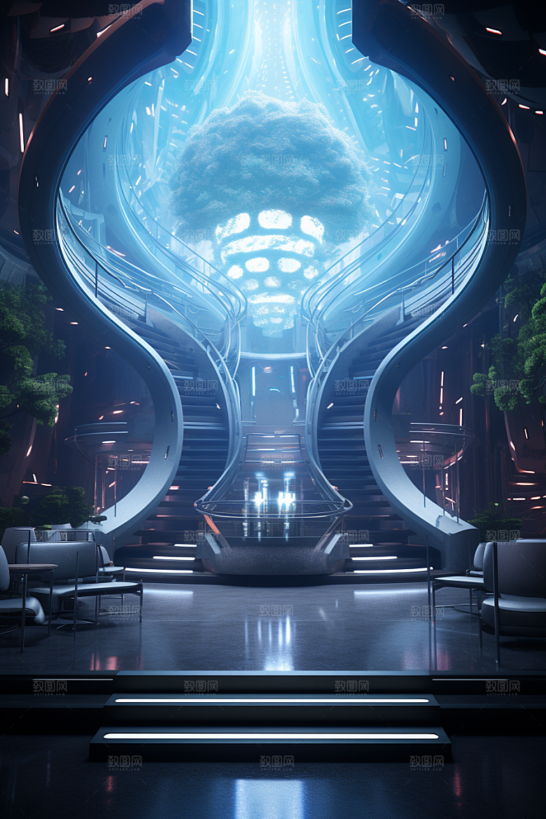 C4D科幻空间高清效果背景