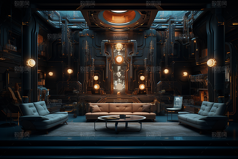 C4D科幻空间科技高清背景
