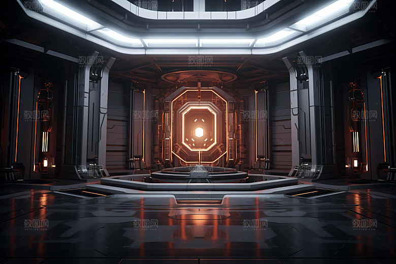 C4D科幻空间效果想象力背景